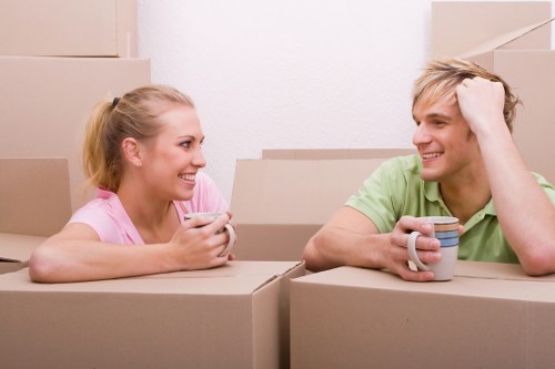 Secure Westham short-term storage facility with organized furniture