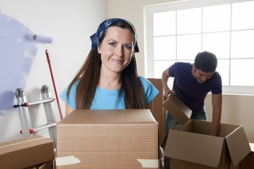 Charity donation-ready furniture and reusable items prepared for collection
