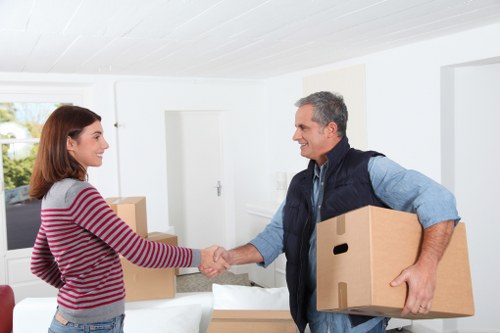 People using short-term storage in Westham during a move
