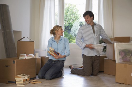 Careful loading of furniture for removals in Westham